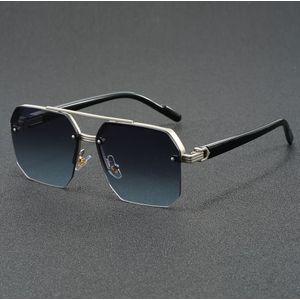 Herren- en Dames Semi-Rimless Klassieke Trendy Brillen, Perfect voor Feestjes, Samenkomsten, Style Fotografie, Kerstcadeau