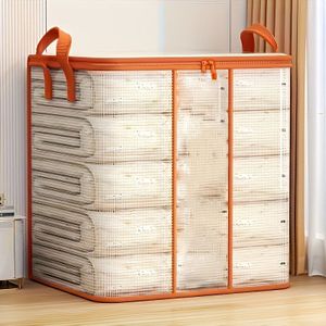Large Capacity Waterproof Pvc Storage Bag, Suitable For Clothes And Quilts - Transparent Organizer Bags, Essential For Dormitory, Moving, And Back-to-school Essentials, Under-bed Storage