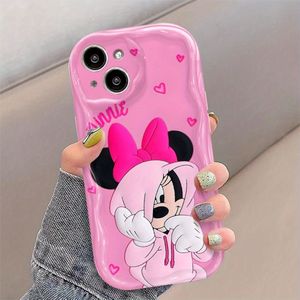 Phone Pink Mouse Design Phone Case For Iphone With Heart Pattern And Bow Detailfor All Models Of Iphone Xs/xr/11/12/13/14/15/16 Pro Max/plus, Perfect Birthday Gift For Easter, Ramadan, For !