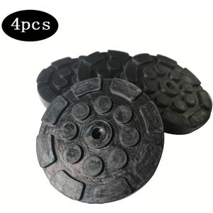Set Of 4pcs Thickened Rubber Car Lift Pads Thickened Round Car Automatic Lift Pads, Heavy Duty Car Lift Accessories Truck Lift Arm Pads, Single Hole Lift Pads, Floor Jack Pads 120x25mm