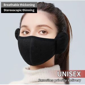 1pc Herfst Winter Warmte Oorbedekking Gezichtsmasker, Ademend, Wasbaar en Herbruikbaar, voor Mannen en Vrouwen