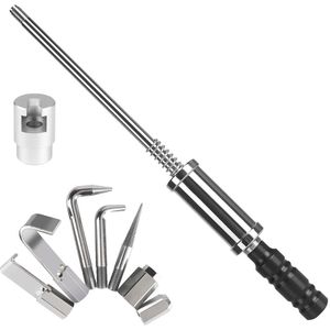 Roestvrijstalen Deukreparatieset - Gereedschap voor het Verwijderen van Autolak met 8 Verwisselbare , Duurzame Schuifhamer & Trekker voor Auto's en Meer