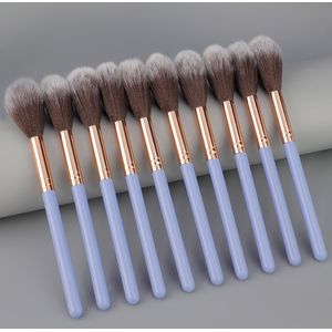 10st Vlammen Highlighter Kwastje Blushkwast Draagbaar Zacht en Pluizig Make-upkwast Poederkwast Neemt Poeder Gelijkmatig Op Zachte Haar Krat niet in het Gezicht Schoonheidsgereedschap, RANCAI