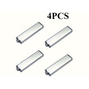 4-pack Durable 304 Stainless Steel Magnetic Push Latch Locks With Soft Close Feature And For Kitchen Cabinet And Drawer Handles -
