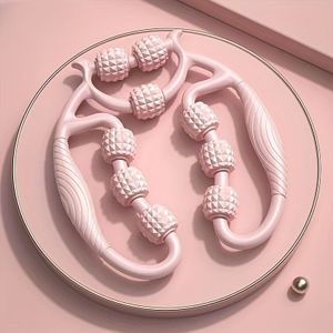 1pc 9 wielen handmatige massager, dij, kuit, cervicale wervelkolom onderdelen, unisex ontstoppen meridiaan reparatie lichaamsmassager