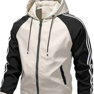 Lente- en herfststudentenjacks met capuchons en kleurgeblokkeerde windjacks geselecteerd uit de Spring Stream.