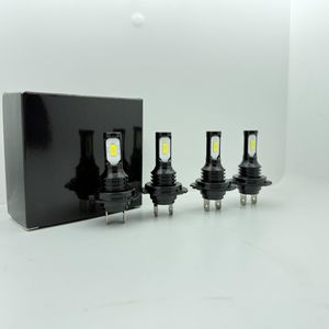 4-Pack H7 LED Koplamp Lamp Kit met Groot- & Dimlicht, 6500K Super Wit Helder, 4-in-1 Ontwerp, Compatibel met de Meeste Voertuigen, Geen Batterij Nodig, Eenvoudige Installatie