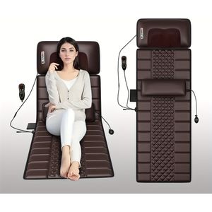 Massagemat met Warmte, Volledige Lichaam Trilmassagekussen met Shiatsu Nekmassager, Nek- en Rugmassager, Massager voor Nek, Rug, Taille, Benen Ontspanning (LVD Adapter)