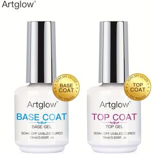 Gel Polish en Base Coat 2-delige Set Glans Effect Langhoudende Nagellak Perfect Cadeau voor Vrouwen