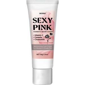BEIERLI Sexy Roze Hydraterende Crème voor de Intieme Zone van Vrouwen - Diep Hydraterende Formule met Roos & C en Hyaluronzuur, Zachte Niet-Irriterende Formule voor een Zachte Gevoel