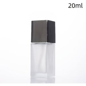 Vierkante Glazen Parfumfles van 20/40 ml, Hoogwaardige Doseerfles, Cosmetische Reis Draagbare Lege Monsterfles, Draagbare Reissprayfles