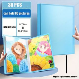 A3 Storage Album - 30/40 Pages, Double-sided For Sports Cards & Memorabilia, Waterproof & Dustproof, Durable Pp Material
