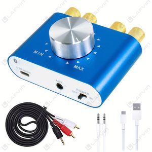 1 stuks BT 5.0 Digitale Audio Versterker Mini Stereo 50W+50W Home Auto USB Muziek Geluidskaart AMP Speaker, Home Theater, Draadloos, Voeding, 36V Werkspanning, Audio Versterker