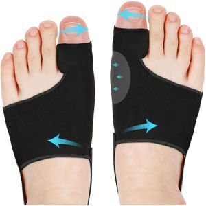 2 stuks Teen Scheiders voor Vrouwen & Mannen, Duim Splitter Kussens, Hoge Elasticiteit Teen Scheiding Comfortabel & Ademend voor Dag/Nacht Ondersteuning