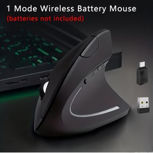 Wowssyo Ergonomische Muis, 2.4G Draadloze Batterijmuis voor iPad, Draadloze Muis voor //Mini/iPad Pro//Laptop