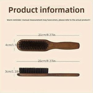 Baardborstel met Fijn Tandontwerp - Multifunctioneel Verzorgingsgereedschap voor Gelijkmatige Olieaanbrenging, Ideaal voor Thuis & Reizen, Baardborstel Verzorging