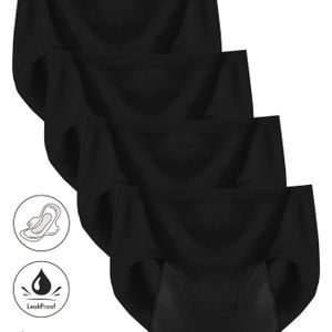 4-delige Menstruatieslipjes, Comfortabele En Ademende Anti-lekslipjes Met Volledige , Dameslingerie En -ondergoed