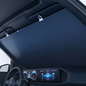 Auto-roll Up Front Windshield Sun Visor - Heat Protection, Universal Fit, Retractable Car Sunshade, Vehicle Accessories, Sun Visor For Car