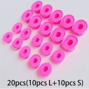 20 stuks/set handmatige krultang - Geen warmte nodig, beschadigt geen haar - Roze krultang, DIY haarkrullen - Kerstcadeau, verjaardagscadeau, Nieuwjaarsgeschenk