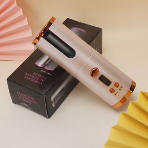 Oplaadbare USB Krultang | Draadloos, Dubbele Rotatie, 5 Temperatuurstanden voor Verschillende Haartypes, Anti-broei, Nat en Gebruik