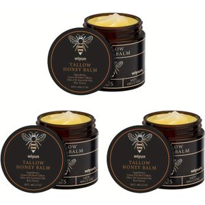 Three-Pack Rundvlees Honing Hydraterende Crème, Zacht Niet-Irriterend voor Lichaam en Gezicht Verzacht en Strak Lichtbeige, Verfrissend Niet-Vettig Dagelijkse Huidverzorging*3