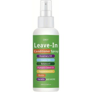 7-in-1 Keratine Conditioner Spray | Verrijkt met Keratine, Rozemarijnolie, Castorolie, Batana Olie, Pompoenpitolie, Pepermuntolie en Biotine | Geschikt voor Alle Haartypes | 3.38 fl. oz