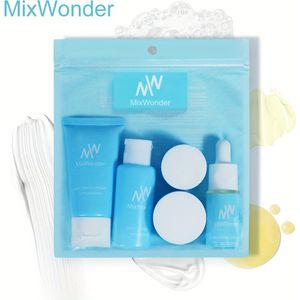 MixWonder Huidverzorgingsset - Gezichtscrème, Oogcrème, Serum en Reiniger - Compleet Gezichtsverzorgingspakket met Geschenkdoos