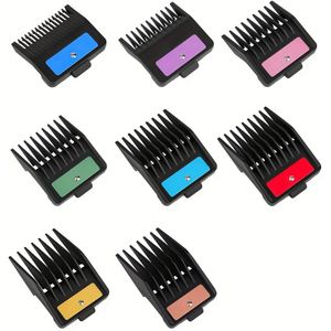HIENA Haarclipper Magnetische Limietkam, 8-Pack Oliekop Kleurrijke Posities Tanden voor Haarstylisten