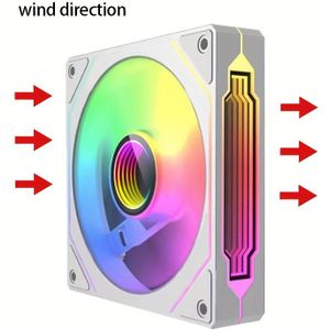 Prism ARGB Ventilator - Hoge Snelheid, Laag Geluidsniveau, 12cm Behuizingskoeling voor