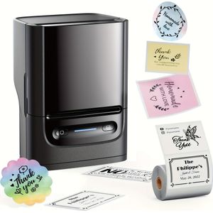Portable Thermal Label Printer For Home, Business, Address, Clothing, Self-adhesive Printer, With Tape For Labeling Need