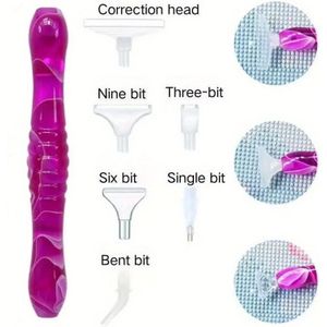 5D Diamant Schilderij Pen Hars Punt Diamant Pen Handgemaakte Gereedschappen Punt Diamant Hoofden Multi Pen Tip Accessoires Set Nail Tool