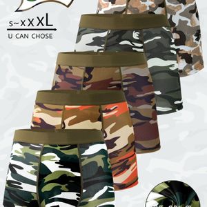 5-Pack Camouflage Print Heren Boxer Briefs | Sport Fietsondergoed met Medium Stretch en Elastisch Materiaal