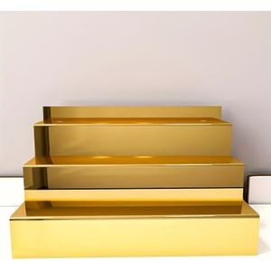 Multifunctionele Acryl Displaystandaard - 3-laags Organiser, Geschikt voor Nagellak, Parfum, Lippenstift en Waterkoper - Gladde Spiegelafwerking