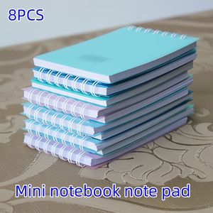 Portable Mini Notebook Set 8pcs Set Mixed Colors, Small Notepad Pocket Size, Small Spiral Notepad, Mini Notebook, Suitable For Home, University, Work, Meeting Or School Use Notepad