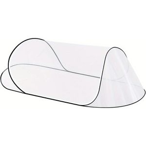 Portable Pop-up Net For Bed, Camping & Travel - Lightweight, , White Mesh Fabric, Hand Wash Only, , Durable Polyester Protection For Indoor & Outdoor Use, Camping Net
