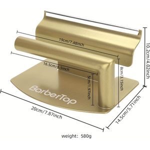 Gouden Zwarte Folieknipper en Rolhouder voor Kappers, Handmatige Foliedispenser voor Salon Gebruik