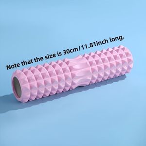 EVA Schuim Massage Roller - Getextureerd Oppervlak voor Diepe Weefselverlichting, Ideaal voor Yoga, Pilates & Spierstrekking - Duurzaam, Medium Stevigheid in Roze//Blauw, Massage Gereedschap