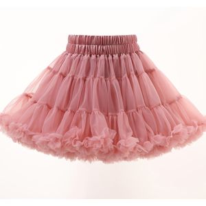 Tutu-spijkerrok voor meisjes - Lichtroze tule met en A-lijn voor speelse en leuke outfits, ademend en machinewasbaar, leuke rokken, speelse buitenkleding, delicaat kanten detail