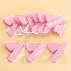 10-Delige Manicure Kit Nagelverzorging Set: Mini Bestand, Harten Sponge En Stok, Perfect voor het Polijsten van Sieraden en DIY Manicure