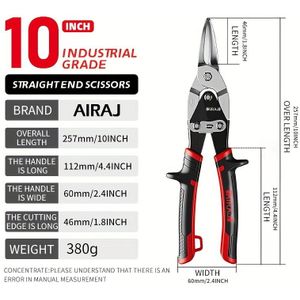1 stuk AIRAJ Knippen Industriële Scharen Multifunctionele Luchtvaart Scharen IJzeren Handgemaakte Metalen Kiel Decoratie Sterke Aluminium Klemplaat Scharen