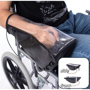 Transparent Waterproof Wheelchair Joystick Cover – Windproof Protective Sleeve For Electric Wheelchairs, Clear Pu Material With Reflective Strip For & , Wheelchair Accessories