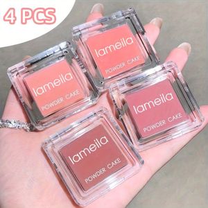 4 stuks Matte Blush Poeder - Lichtgewicht en Waterdicht voor Alle Lichte Beige Tinten - Roze