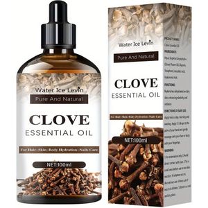 100ml Kruidnagel Etherische Olie Multi-Doel Etherische Olie voor Gezicht, Lichaam en Haar - Planten Aromatische Etherische Olie voor Droge Huid, Scalp en Nagels