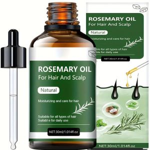 100% rozemarijn haarolie verzorging, zacht en maakt het haar mooier en