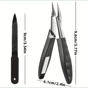 Adelaarsbek Schuine Nageltang, RVS, voor Dikke Nagels en Ingroeiende Nagels, Nagelvijlen, Kerstcadeau, DUANGDUANGBIU, Ideaal voor Manicure & Pedicure