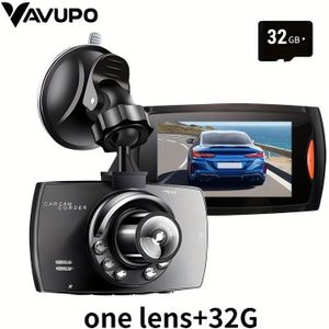 1080P HD Dashcam met , Loopopname en Noodstop - Zwart en Rood, 360° Weergave, Tijdige Gegevensoverdracht, Ideaal voor Nachtelijk Rijden, Dashcam voor Auto