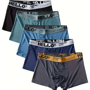 Set van 5 heren kleur boxer shorts