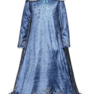 Elegante geometrische print prinsessenjurk met lange mouwen voor meisjes | Niet-rekbare stof, pasvorm, ideaal voor feestjes en verjaardagsvieringen