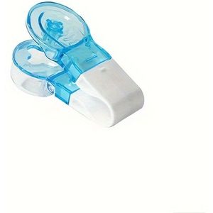 1pc Draagbare Pillenverwijderaar Met Medicijndoos, Huishoudelijke Gadgets, Tablettenpillen Blisterverpakkingopener, Hulpgereedschap, Creatief Ontwerp Pillendispenser