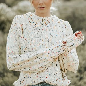 Plus Size - Dames Oversized Ronde Hals Trui - Zachte Lange Mouw Pullover met Oranje, Blauw, Groen, , Zwart, Wit, Grijs, Beige, Roze, Geel, Rood, - Lente/Herfst